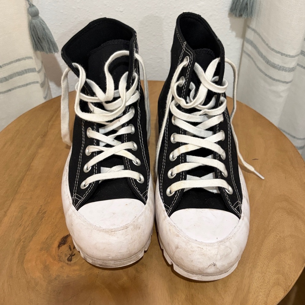 Converse Classic All Star Black and White High-Tops - Picture 3 of 7